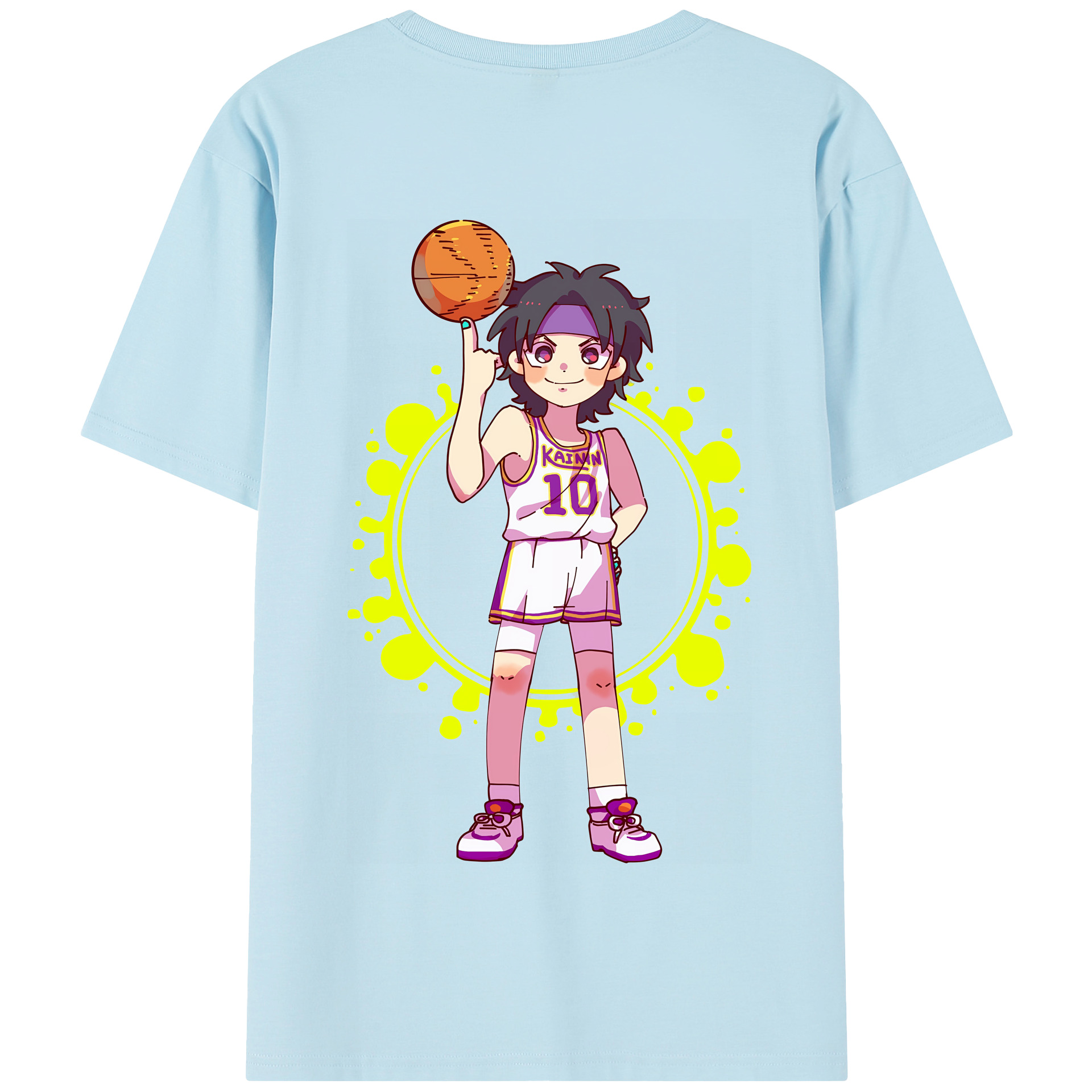 SLAM DUNK／スラムダンク 綿100％半袖Tシャツ（背面プリント）